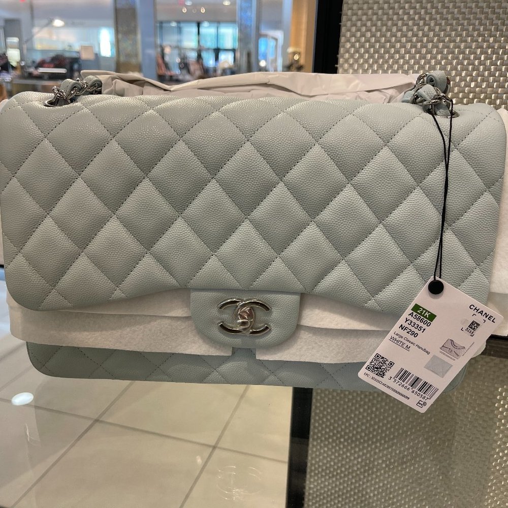 BNIB Chanel Jumbo Double Flap - Bleu Clair 21K